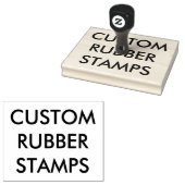 Aangepaste gepersonaliseerde 4 "x5" houten rubbere rubberstempel (Gestempeld)