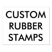 Aangepaste gepersonaliseerde 4 "x5" houten rubbere rubberstempel (Afrduk)