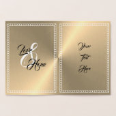 Aangepaste gepersonaliseerde 50e Golden Jubileum K Folie Kaarten (Binnen)