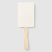 Aangepaste gepersonaliseerde 6" x 10" BRUILOFT FAN Handwaaier (Achterkant)