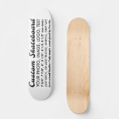 Aangepaste gepersonaliseerde 7,75" Skateboard Deck (Voorkant)