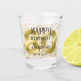 Aangepaste gepersonaliseerde 80ste verjaardag shot glas