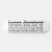 Aangepaste gepersonaliseerde 8,25" Skateboard Deck (Horizontaal)