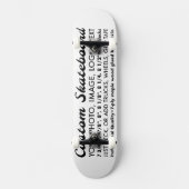 Aangepaste gepersonaliseerde 8,25" skateboard, vol persoonlijk skateboard (Voorkant)