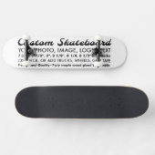 Aangepaste gepersonaliseerde 8,25" skateboard, vol persoonlijk skateboard (Horizontaal)