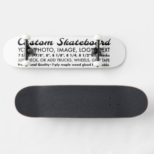 Aangepaste gepersonaliseerde 8,25" skateboard, vol persoonlijk skateboard (Horizontaal)