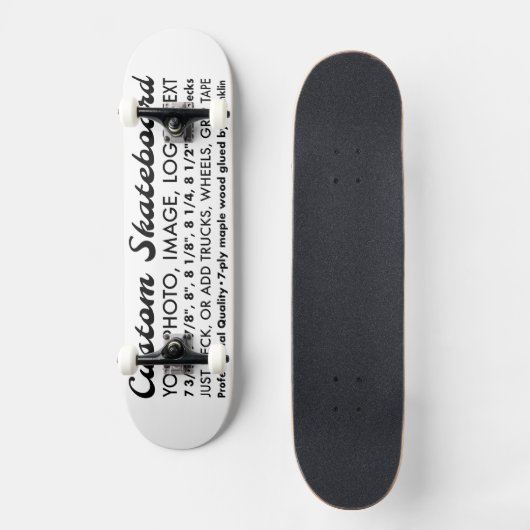Aangepaste gepersonaliseerde 8,25" skateboard, vol persoonlijk skateboard (Voorkant)