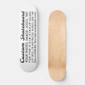 Aangepaste gepersonaliseerde 8,5-inch skateboard d (Voorkant)