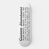 Aangepaste gepersonaliseerde 8,5-inch skateboard d (Voorkant)