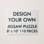 Aangepaste gepersonaliseerde 8 "x10" Jigsaw Puzzle Legpuzzel (Horizontaal)