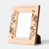 Aangepaste gepersonaliseerde Afbeelding bruiloft Gegraveerde Lijstjes (Links)