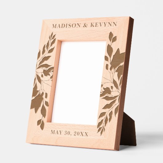 Aangepaste gepersonaliseerde Afbeelding bruiloft Gegraveerde Lijstjes (Links)