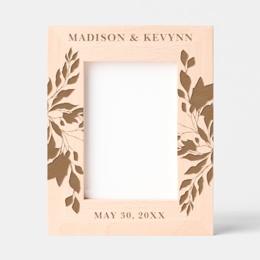 Aangepaste gepersonaliseerde Afbeelding bruiloft Gegraveerde Lijstjes (Voorkant)