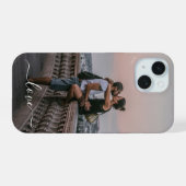Aangepaste Gepersonaliseerde Afbeelding Eenvoudige iPhone 15 Case (Achterkant horizontaal)