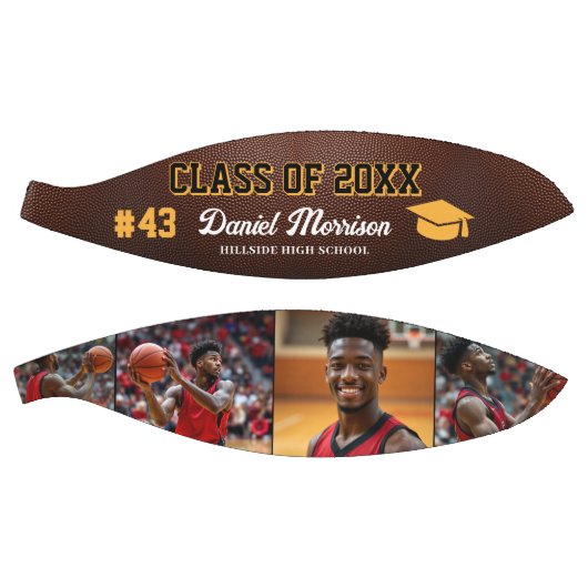 Aangepaste Gepersonaliseerde Afstuderen Senior Fot Basketbal (Panelen)