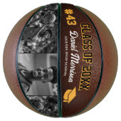 Aangepaste Gepersonaliseerde Afstuderen Senior Fot Basketbal (Verticaal)