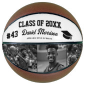Aangepaste Gepersonaliseerde Afstuderen Senior Fot Basketbal (Voorkant)