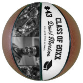 Aangepaste Gepersonaliseerde Afstuderen Senior Fot Basketbal (Verticaal)