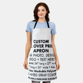 Aangepaste gepersonaliseerde all-over print Schort (Gedragen)