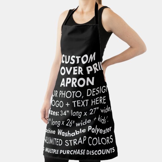 Aangepaste gepersonaliseerde all-over print Schort (Insitu)