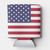 Aangepaste gepersonaliseerde Amerikaanse vlag Koel Blikjeskoeler (Achterkant)