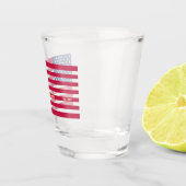 Aangepaste gepersonaliseerde Amerikaanse vlag Shot Glas (Rechts)