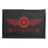 Aangepaste gepersonaliseerde auto fiets gevleugeld kussensloop (Achterkant)