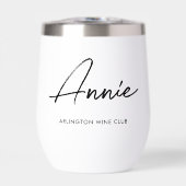 Aangepaste gepersonaliseerde avondmaaltijd, wijn o (Voorkant)