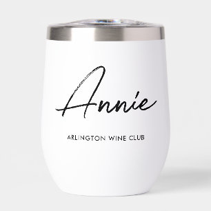 Aangepaste gepersonaliseerde avondmaaltijd, wijn o