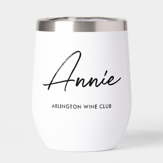 Aangepaste gepersonaliseerde avondmaaltijd, wijn o (Achterkant)