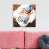Aangepaste gepersonaliseerde Baby foto Canvas Art  Afdruk (Insitu (Woonkamer))