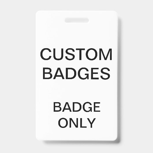 Aangepaste Gepersonaliseerde BADGE Lege Sjabloon (Voorzijde)