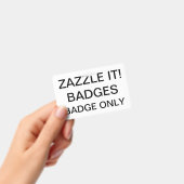 Aangepaste gepersonaliseerde BADGE Lege Sjabloon (Handheld)
