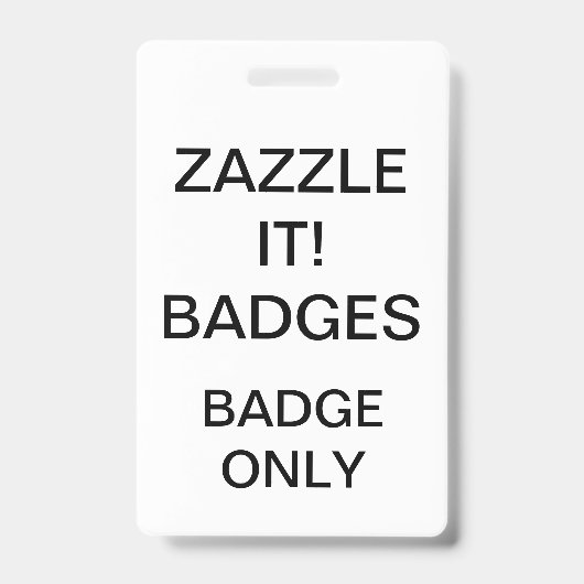 Aangepaste Gepersonaliseerde BADGE Lege Sjabloon (Voorzijde)