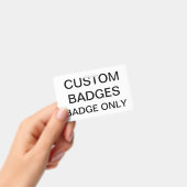 Aangepaste gepersonaliseerde BADGE lege sjabloon (Handheld)