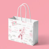 Aangepaste gepersonaliseerde Ballerina Ballet Roze Groot Cadeauzakje