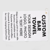 Aangepaste gepersonaliseerde Bar Handdoek met Bras (Horizontaal)