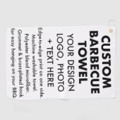 Aangepaste Gepersonaliseerde Barbecue Handdoek, Ha Golfhanddoek (Horizontaal)