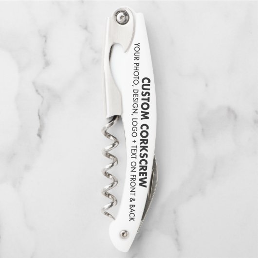 Aangepaste Gepersonaliseerde Barbecue Ober's Kurke Kurkentrekker (Voorkant)