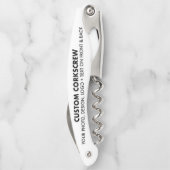 Aangepaste Gepersonaliseerde Barbecue Ober's Kurke Kurkentrekker (Achterkant)