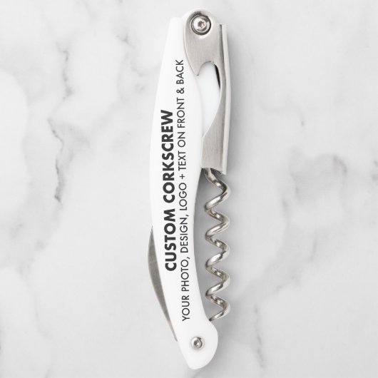 Aangepaste Gepersonaliseerde Barbecue Ober's Kurke Kurkentrekker (Achterkant)