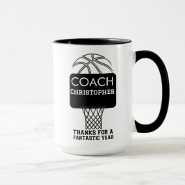 Aangepaste gepersonaliseerde basketbal coach gesch mok