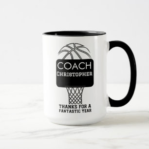 Aangepaste gepersonaliseerde basketbal coach gesch mok