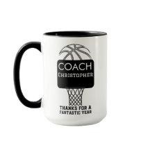Aangepaste gepersonaliseerde basketbal coach gesch