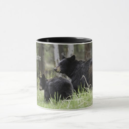 Aangepaste gepersonaliseerde Beer Coffee Mok Cup (Midden)