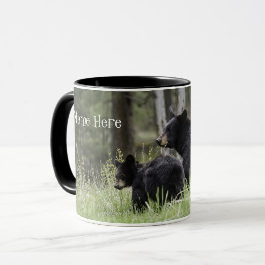 Aangepaste gepersonaliseerde Beer Coffee Mok Cup (Voorkant links)