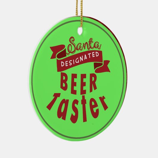 Aangepaste gepersonaliseerde Beer Lover Kerstmis O Keramisch Ornament (Rechts)