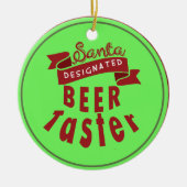 Aangepaste gepersonaliseerde Beer Lover Kerstmis O Keramisch Ornament (Voorkant)