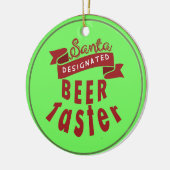Aangepaste gepersonaliseerde Beer Lover Kerstmis O Keramisch Ornament (Links)