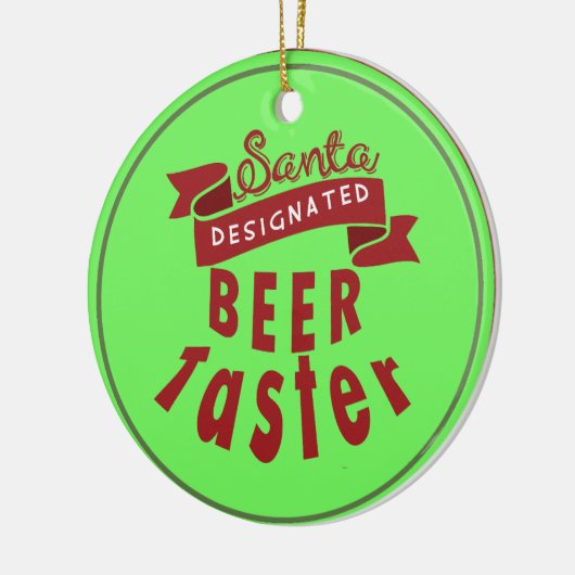 Aangepaste gepersonaliseerde Beer Lover Kerstmis O Keramisch Ornament (Links)